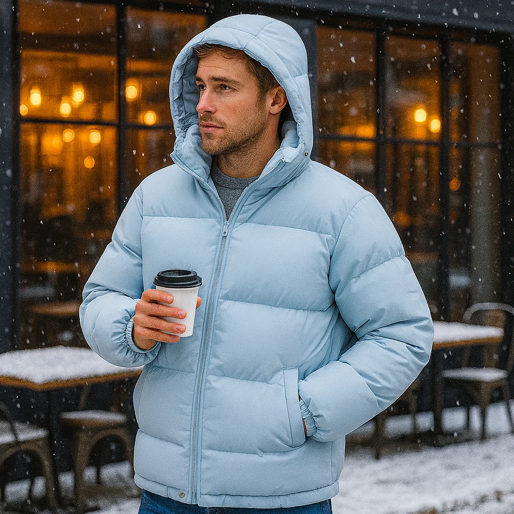 Veste de ski d'hiver pour homme Donsjas avec capuche Regular Fit - Image 7