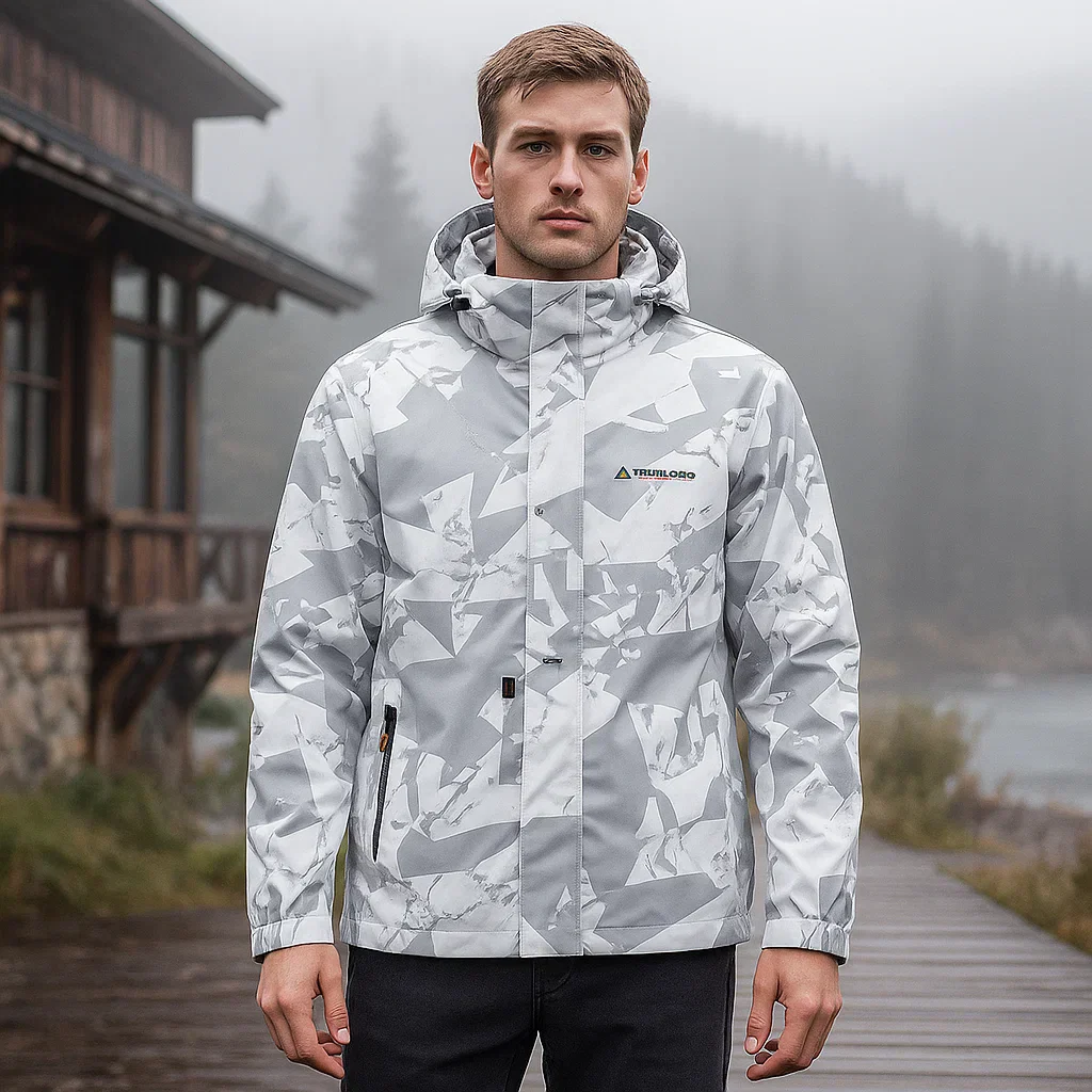 Veste de ski pour homme imperméable avec capuche moderne - Image 4