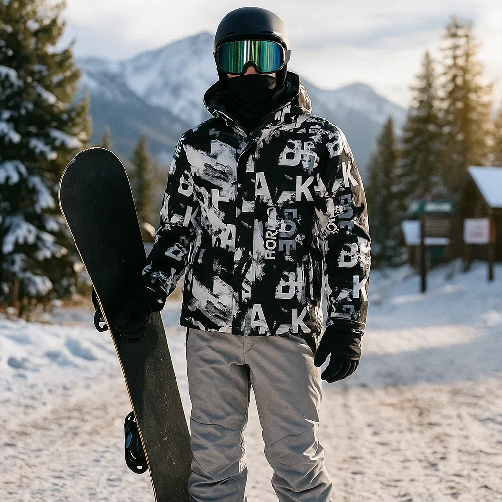 Veste de ski pour homme isolée et imperméable – combinaison de snowboard - Image 3