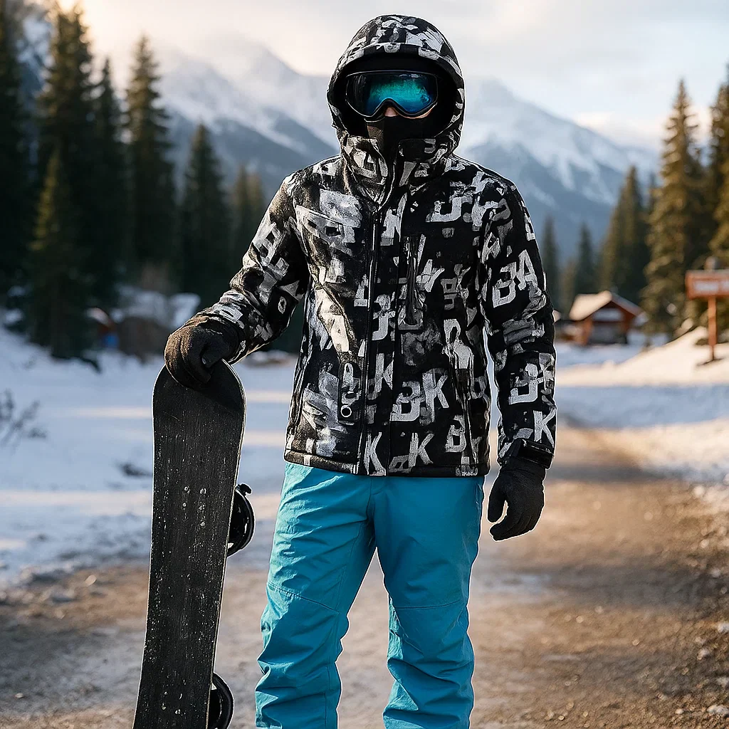 Veste de ski pour homme isolée et imperméable – combinaison de snowboard - Image 4