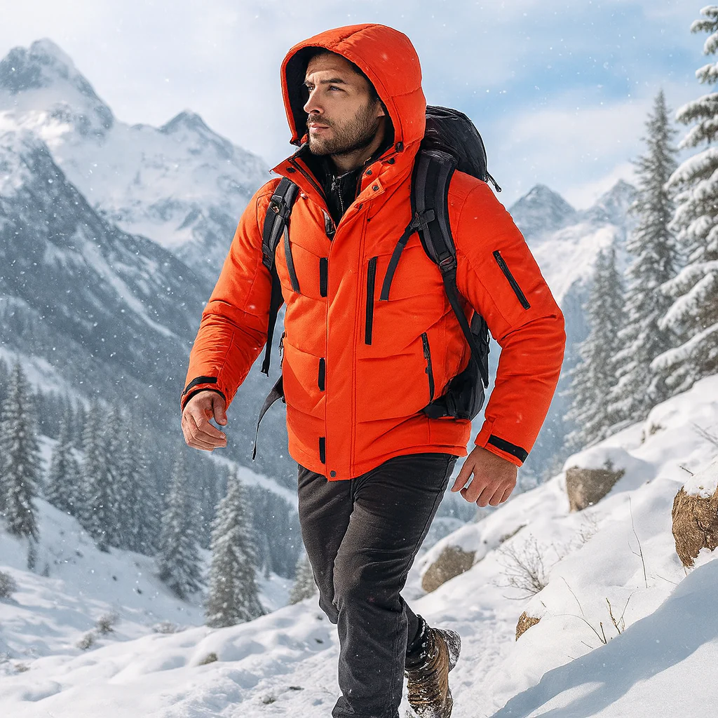 Veste de ski thermique pour homme, hivernale et coupe-vent - Image 3