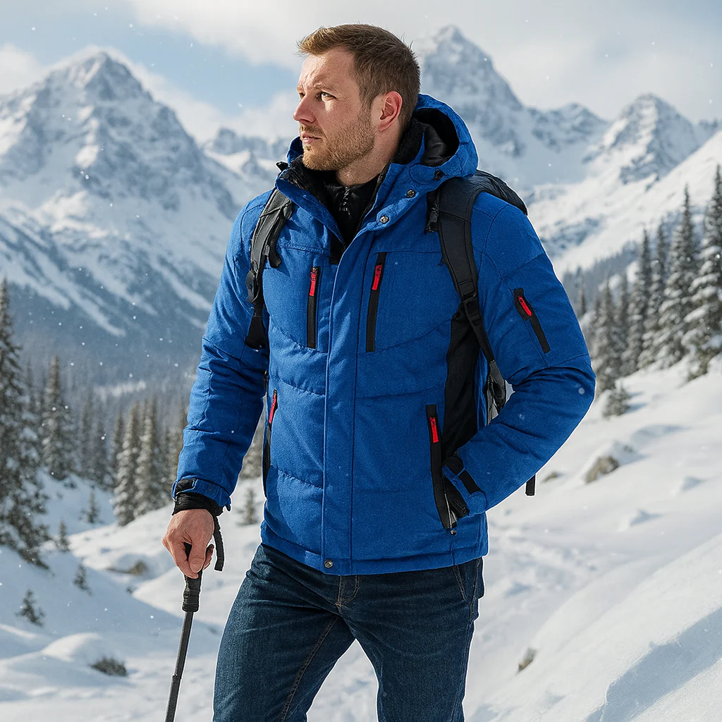 Veste de ski thermique pour homme, hivernale et coupe-vent - Image 4