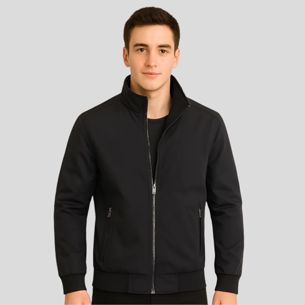 Veste Décontractée pour Hommes - Col Montant - Confort & Style - Image 3