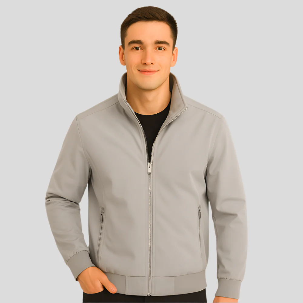 Veste Décontractée pour Hommes - Col Montant - Confort & Style - Image 4