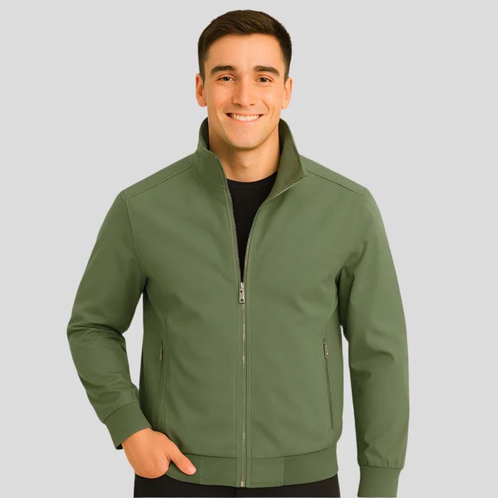 Veste Décontractée pour Hommes - Col Montant - Confort & Style - Image 6