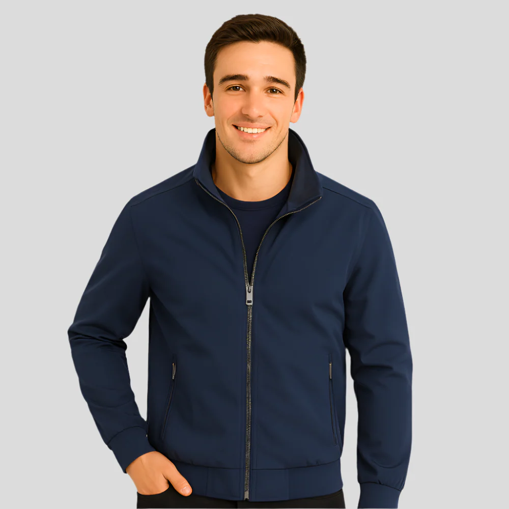 Veste Décontractée pour Hommes - Col Montant - Confort & Style - Image 7