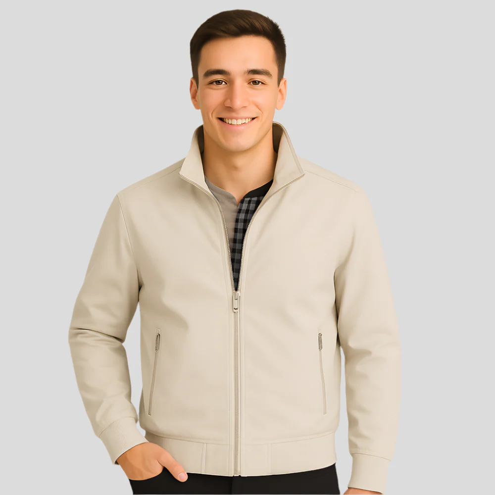 Veste Décontractée pour Hommes - Col Montant - Confort & Style - Image 8