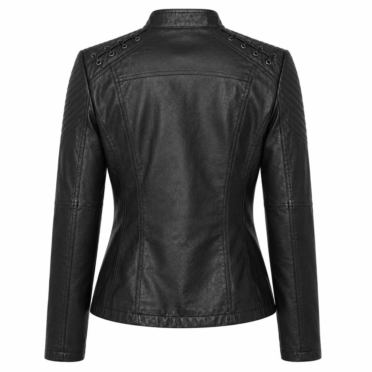 Veste en Cuir Femme | Coupe Ajustée | Style Intemporel - Image 9