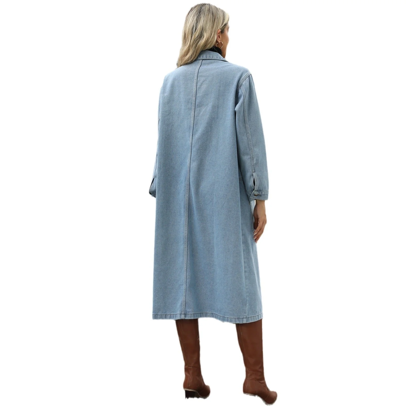 Dames Denim mi-vest avec poches pratiques et coupe décontractée - Image 5