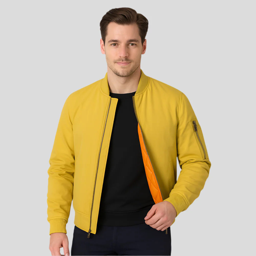 Veste Pilote Homme - Design Classique - Style Intemporel à Fermeture Éclair - Image 3