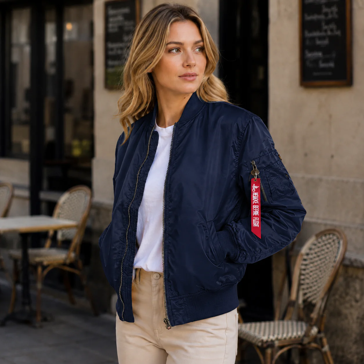 Veste Pilote MA-1 Femme – Style & Confort Intemporel - Image 5