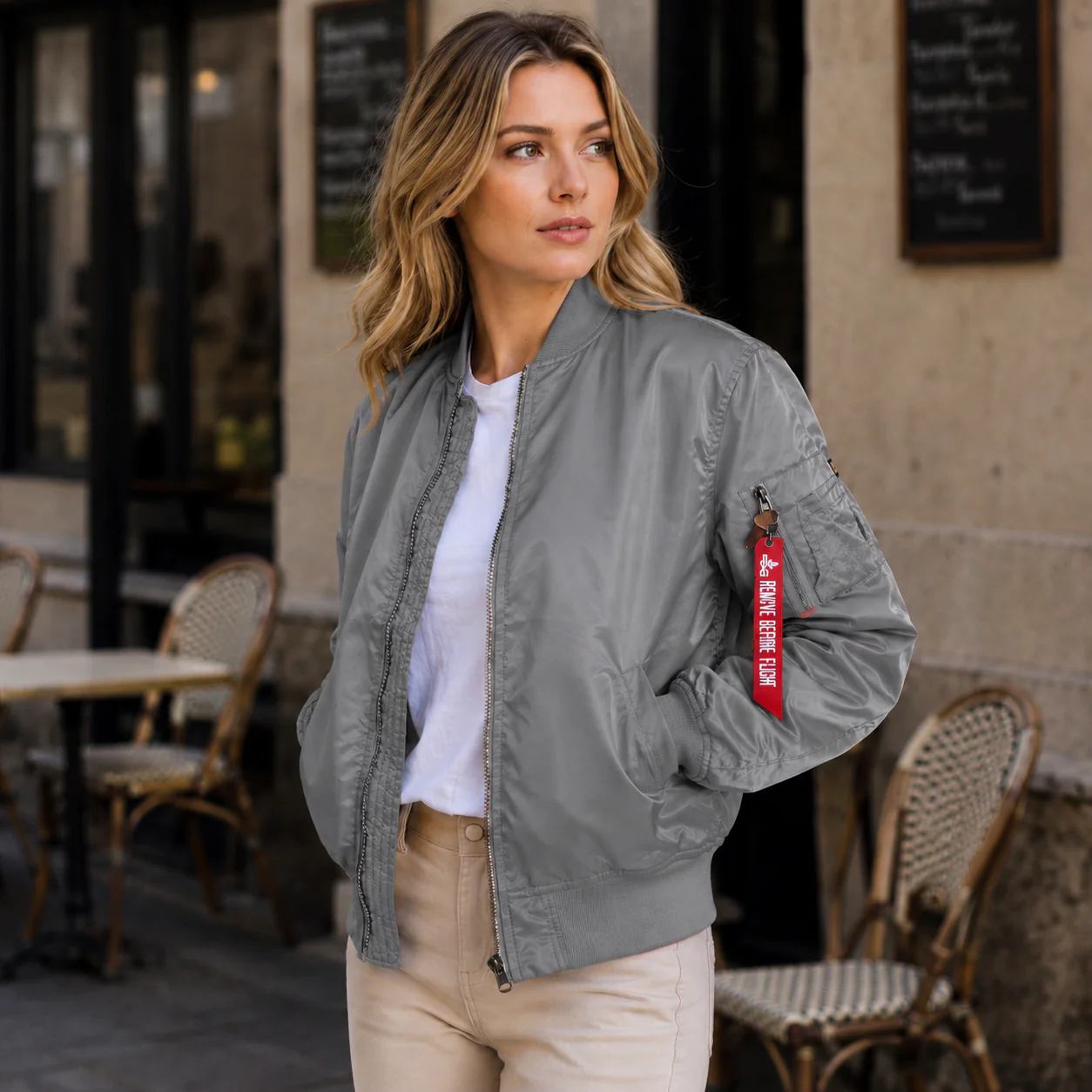Veste Pilote MA-1 Femme – Style & Confort Intemporel - Image 7