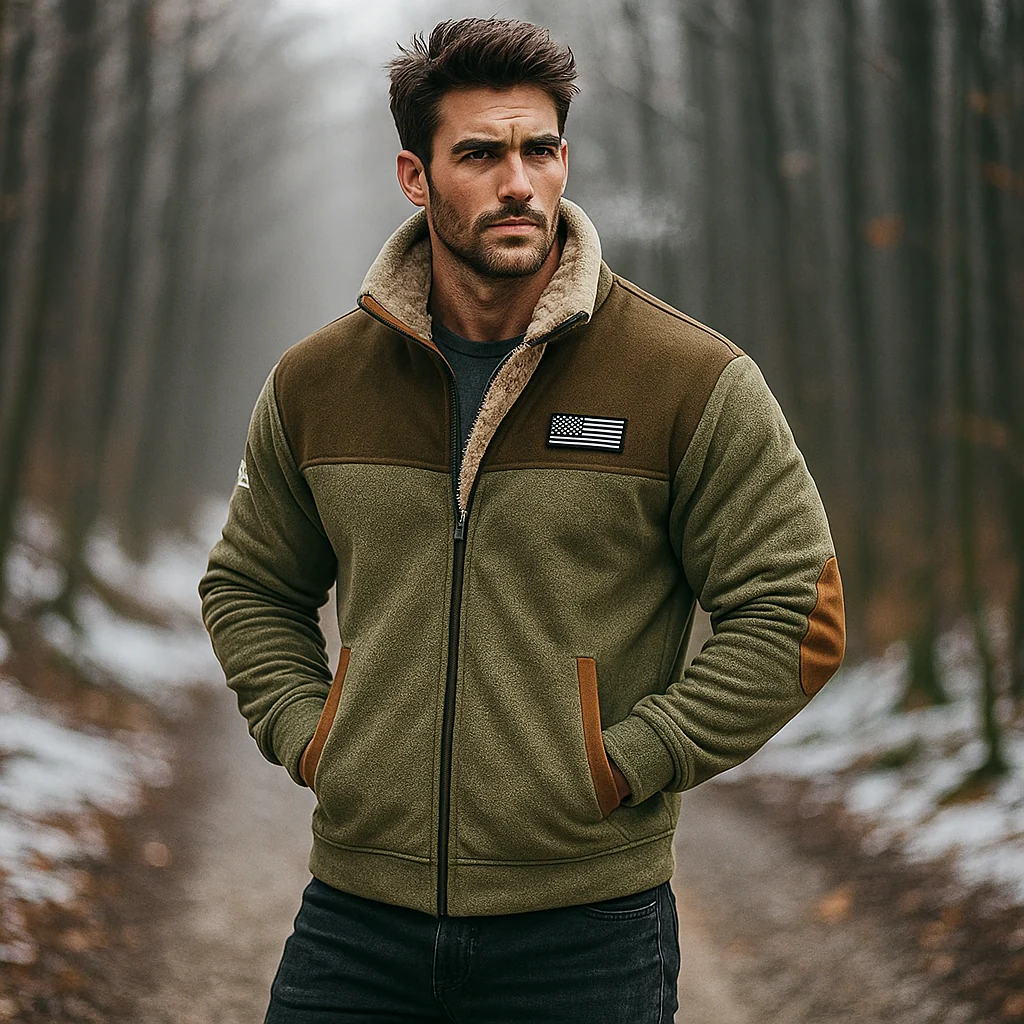 Veste Polaire Chaude Homme – Doublure en Fourrure Douce - Image 2
