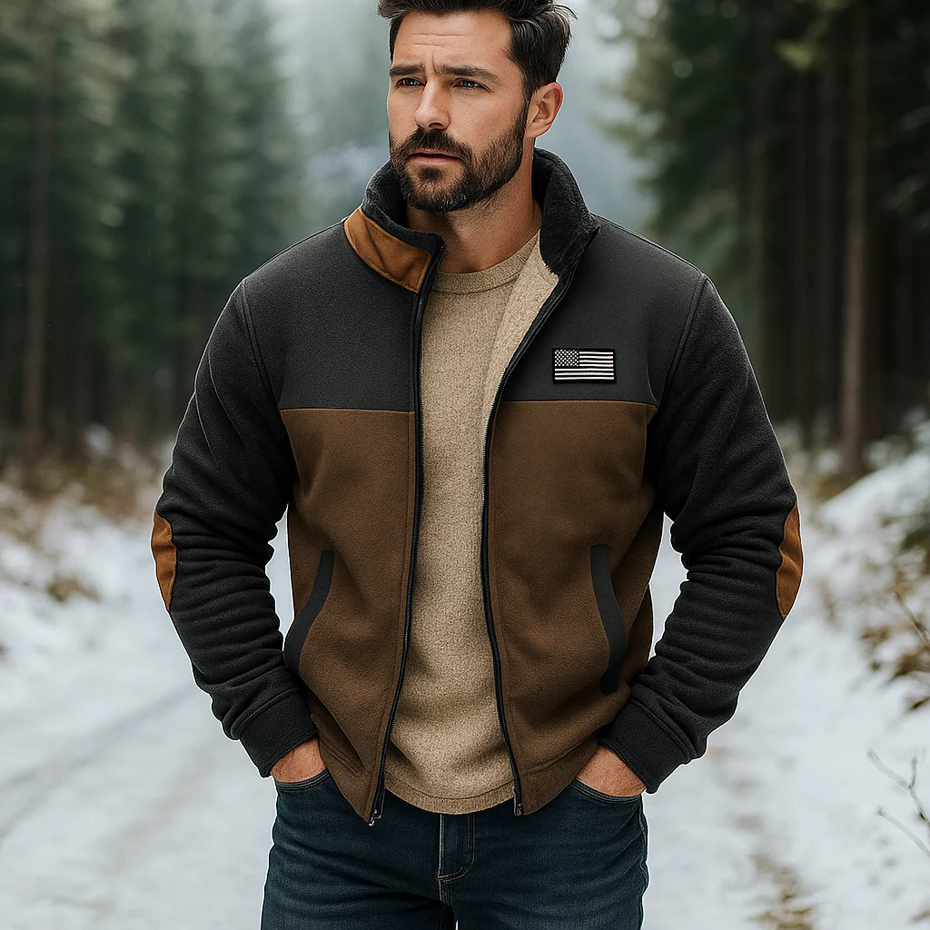 Veste Polaire Chaude Homme – Doublure en Fourrure Douce - Image 3