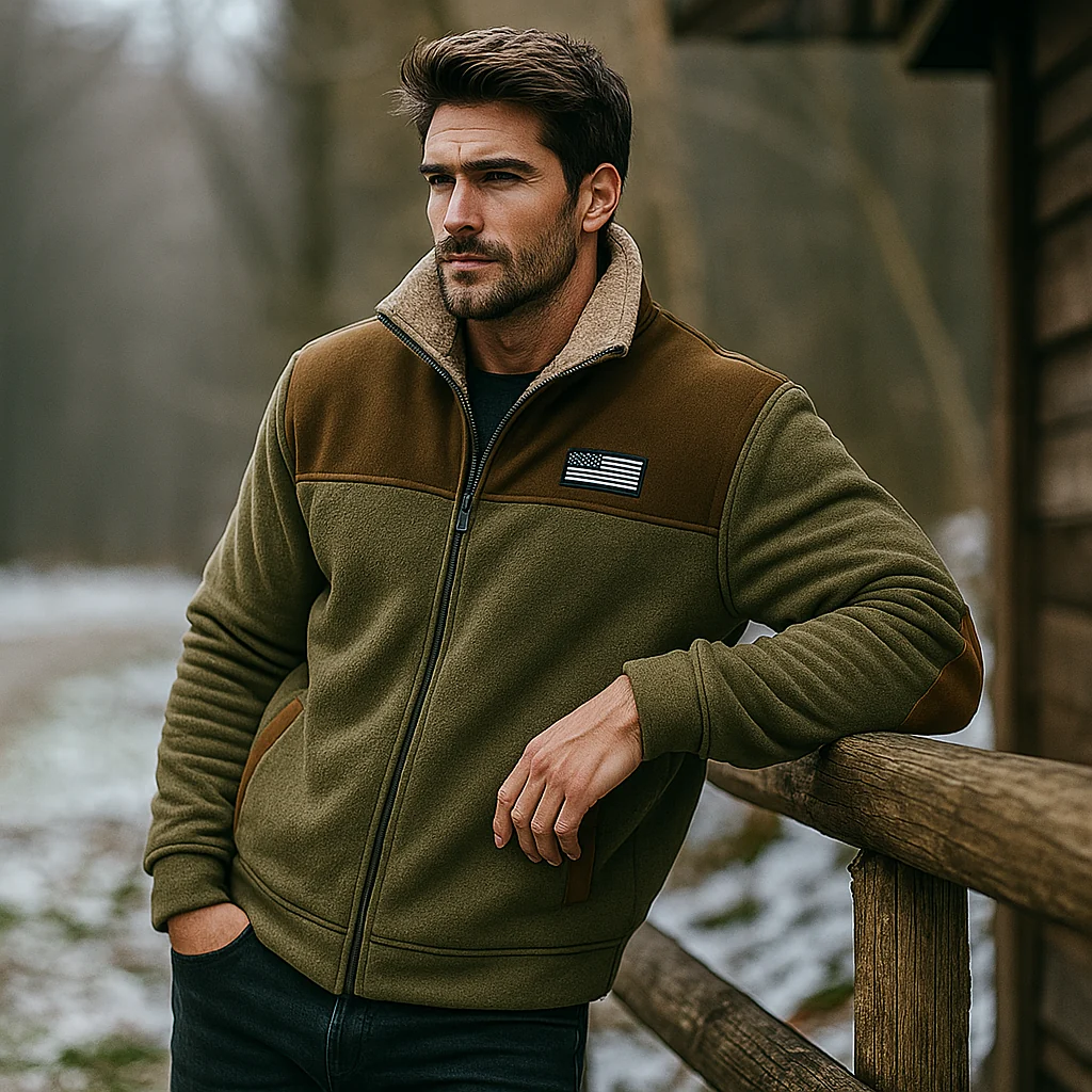 Veste Polaire Chaude Homme – Doublure en Fourrure Douce - Image 6