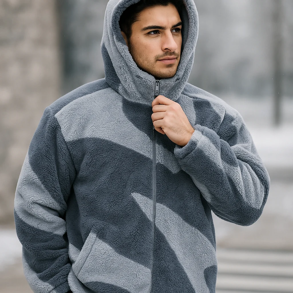 Veste Polaire Homme – Style Urbain & Confort Hivernal - Image 3