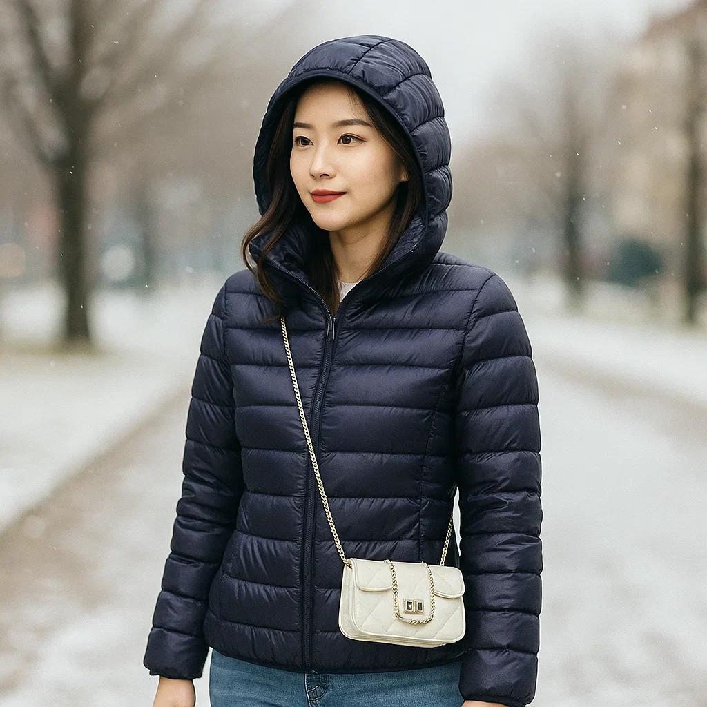 Parisfemme Doudoune Réversible Femme - 2-en-1 - Chaude - Légère - Hiver - Image 18