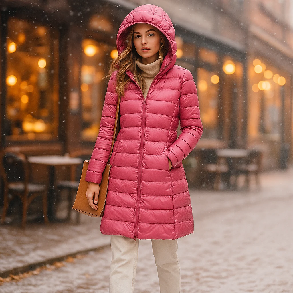 Parisfemme - Doudoune ultralégère femme - Veste à capuche - Image 3