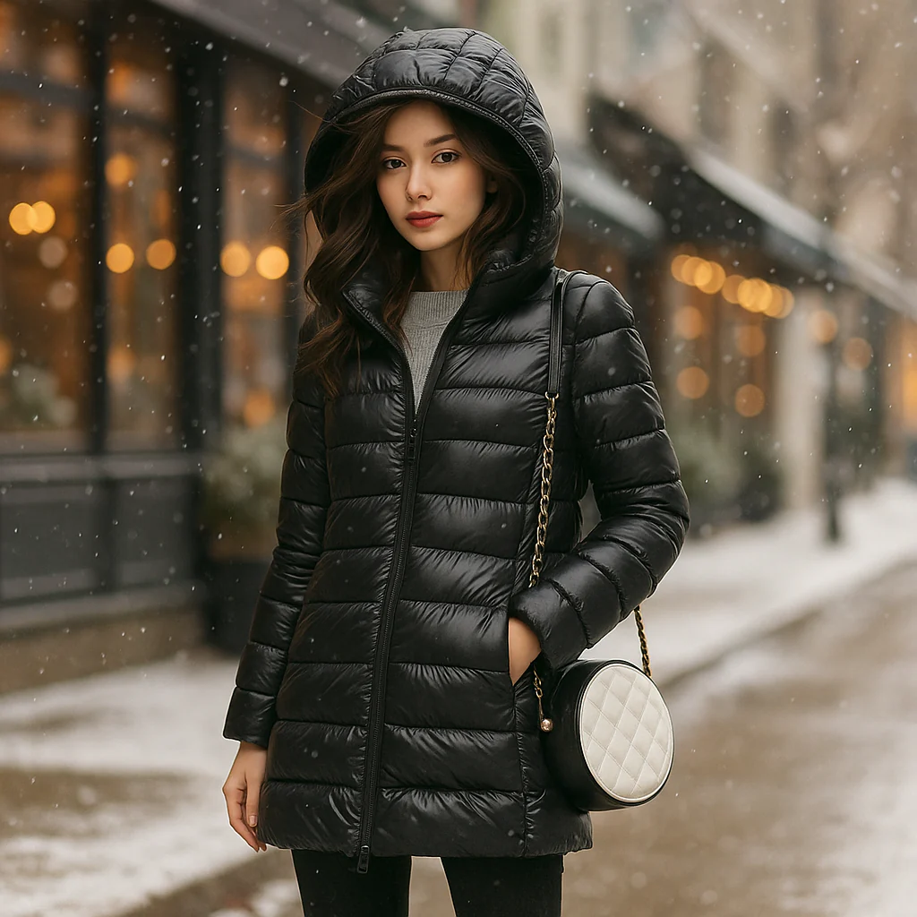 Parisfemme - Doudoune ultralégère femme - Veste à capuche - Image 5