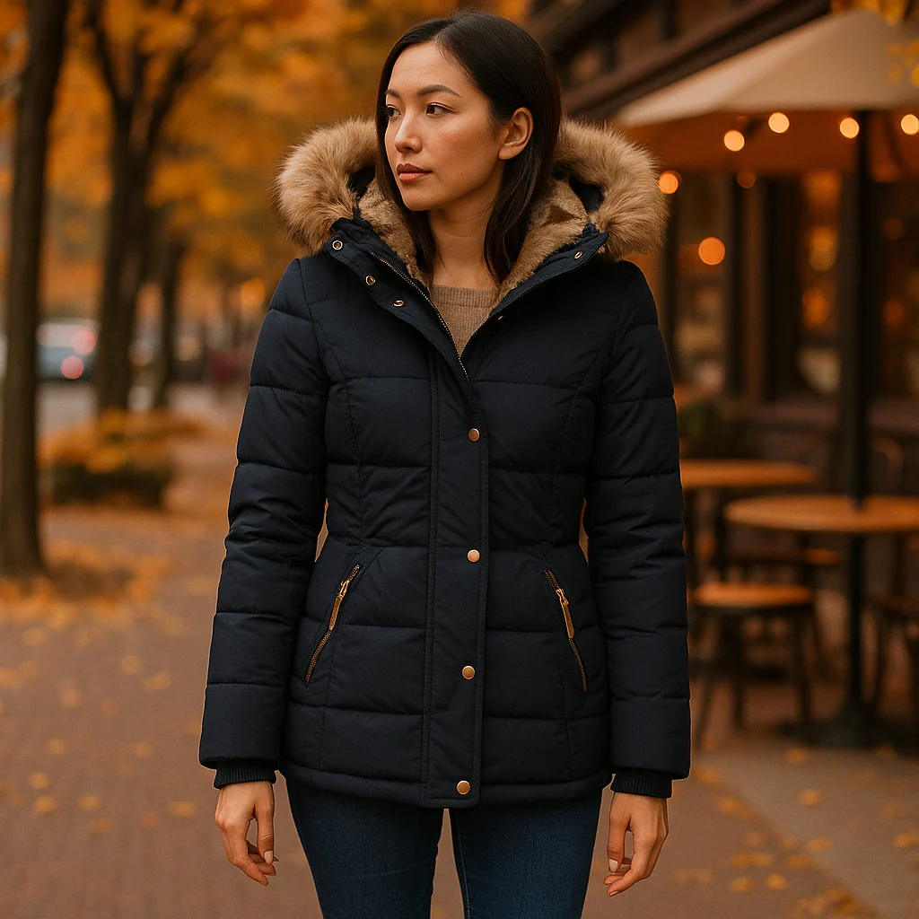 Parisfemme - Veste d'hiver féminine THE MIRANDA - Chaude Élégante - Image 5