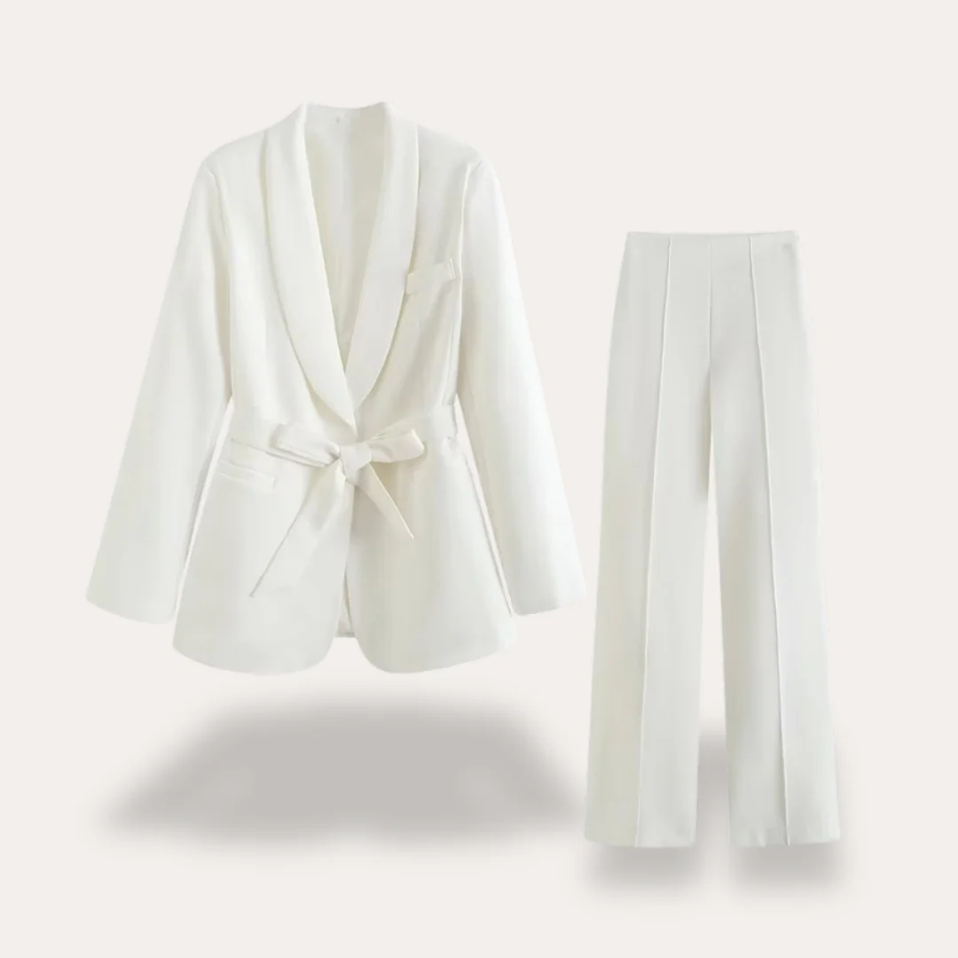 Warmood - Ensemble Costume Femme - Veste Tailleur - Pantalon Chic - Image 5