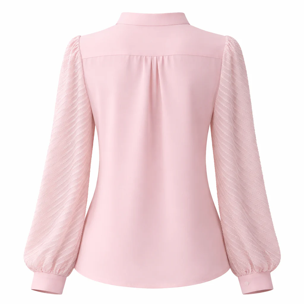 Blouse Chiffon Femme | Encolure V, Légère | Fluide Élégante - Image 6