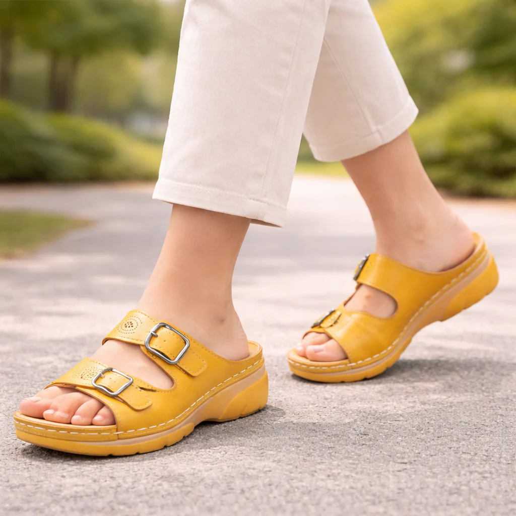 Sandales Femme Confort | Orthopédiques, Cuir | Support Quotidien - Image 2
