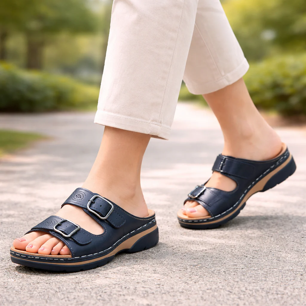 Sandales Femme Confort | Orthopédiques, Cuir | Support Quotidien - Image 3