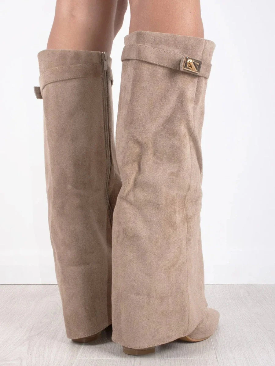 Bottes Femme Cuir | Montantes, Boucle | Suède Élégante - Image 7