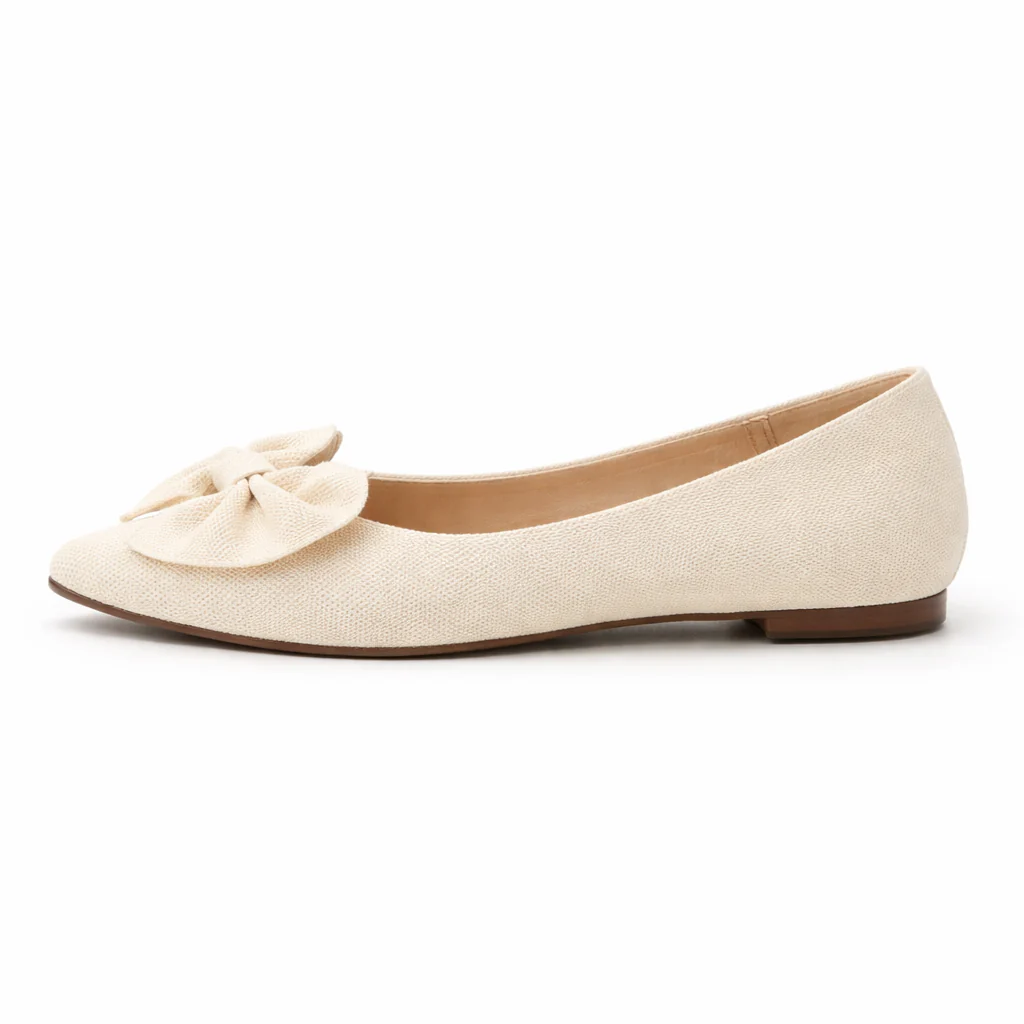 Ballerines pour femmes | Détail nœud | Glissière confortable décontractée - Image 6