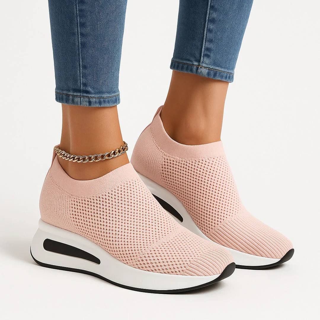 Baskets Compensées Respirantes pour Femmes | Élégantes, Confortables