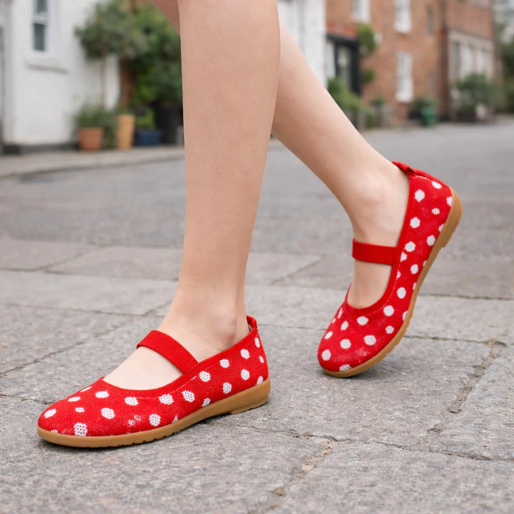 Ballerines Mary Jane pour femmes | Pois | Style Casual Chic - Image 2