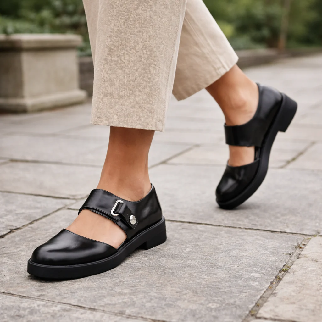 Chaussures Mary Jane pour Femmes | Confort Orthopédique | Noir, Bride - Image 3