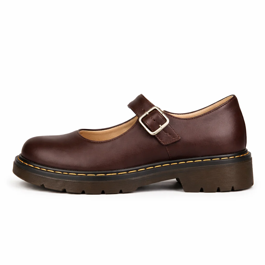 Chaussures Mary Jane pour femmes | Plateforme, semelle épaisse | Lanière à boucle en cuir - Image 5